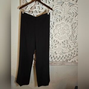 Zara Women's Black Work Dress Pants Wide Leg Relaxed Fit Size M